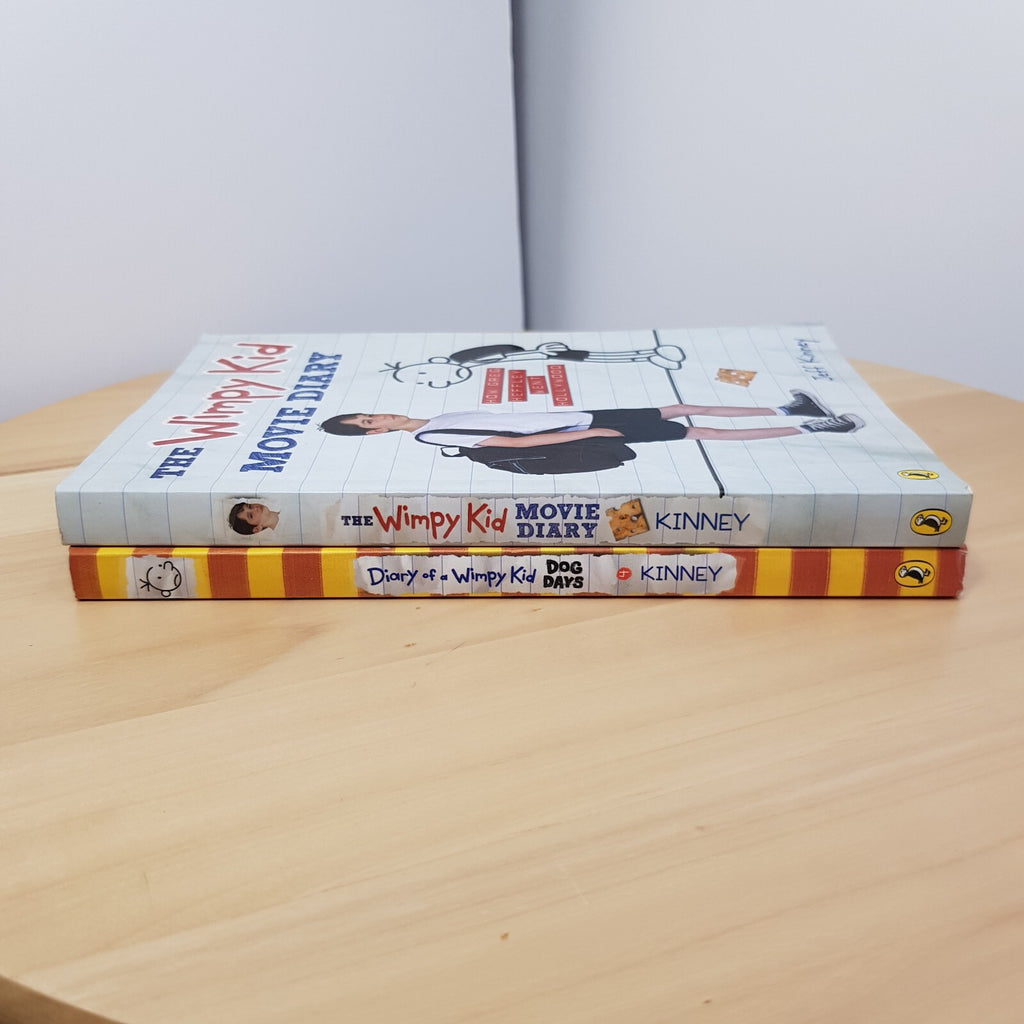 Diary of Wimpy Kid #4 and The Wimpy Kid Movie Diary by Jeff Kinney - paperbacks