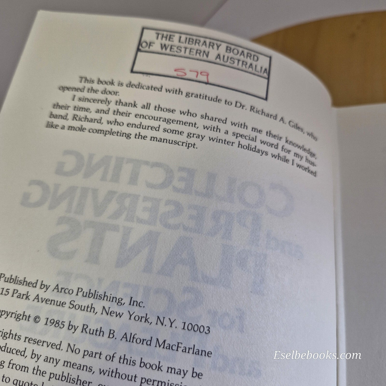 Collecting and Preserving Plants for Science and Pleasure By Ruth B. Alford M...