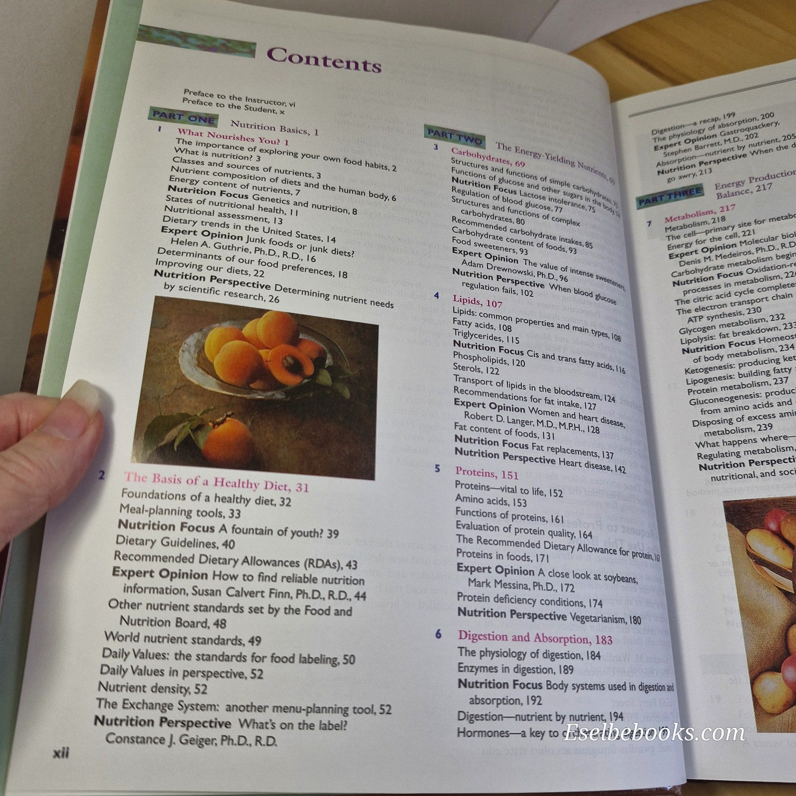 Perspectives In Nutrition (3rd Ed) by Gordon M. Wardlaw & Paul M. Insel - HB