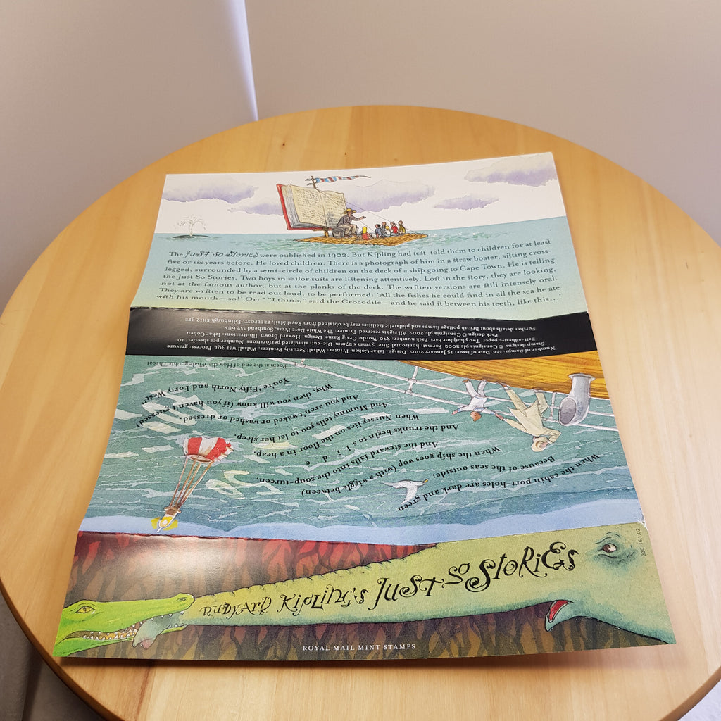 UK GB Royal Mail 2002 Rudyard Kipling's Just So Stories set 10 stamps - new