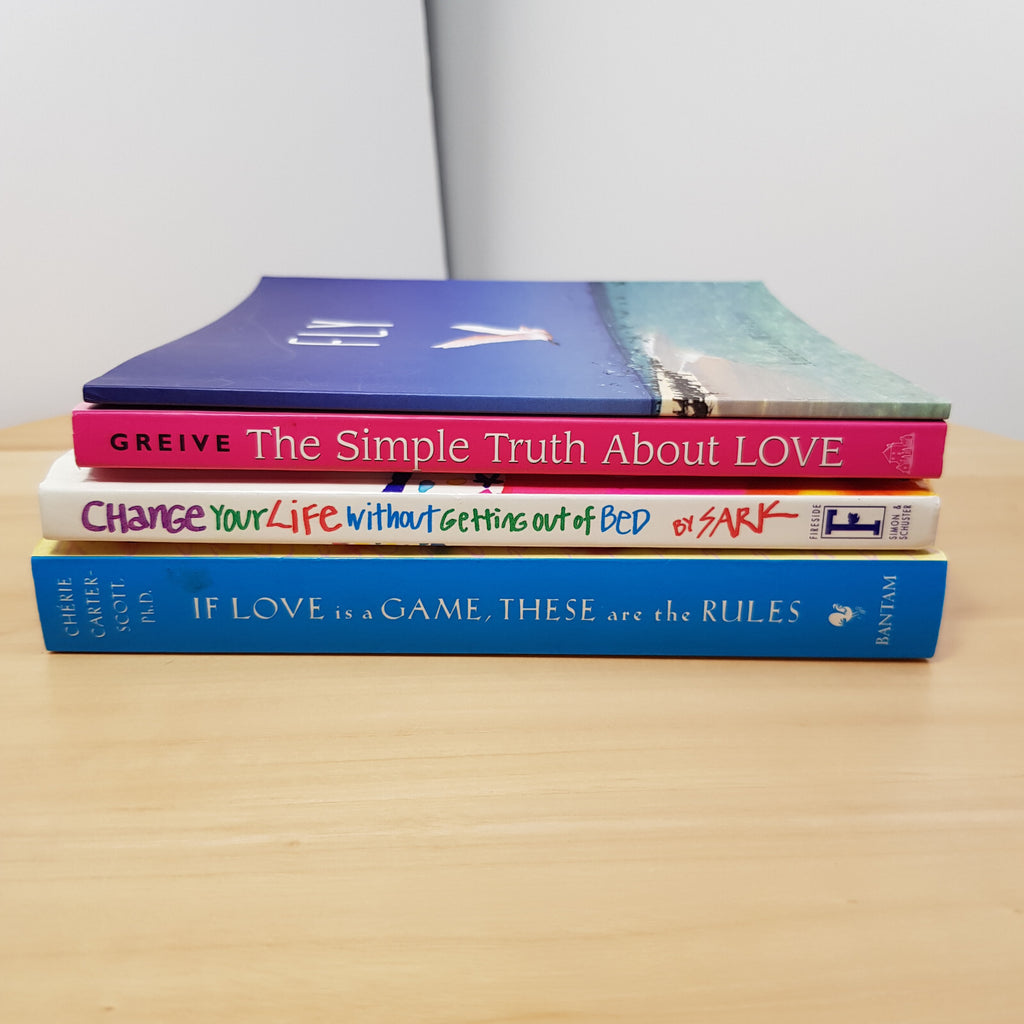 4 x small self help/quotations books - hardback/paperbacks