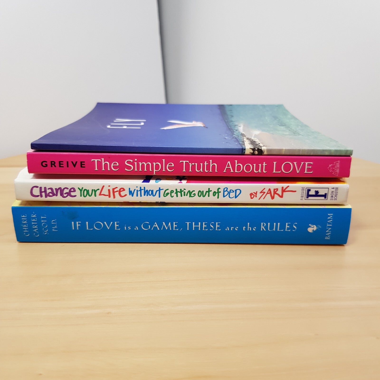 4 x small self help/quotations books - hardback/paperbacks