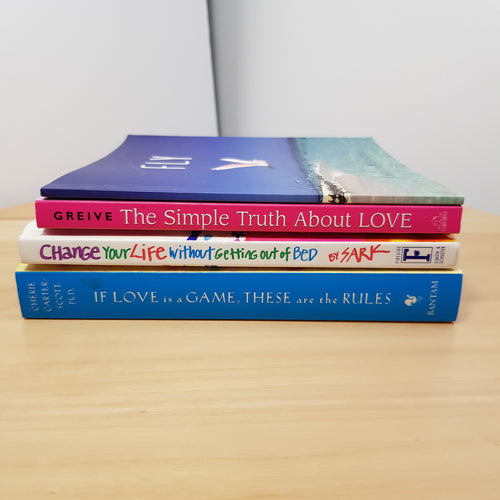 4 x small self help/quotations books - hardback/paperbacks