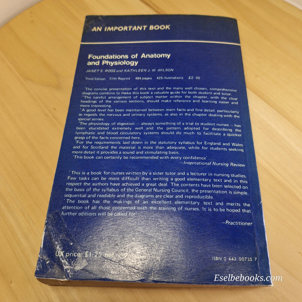 Foundations of Nursing and First Aid By Janet S. Ross, Kathleen J. W. Wilson ...