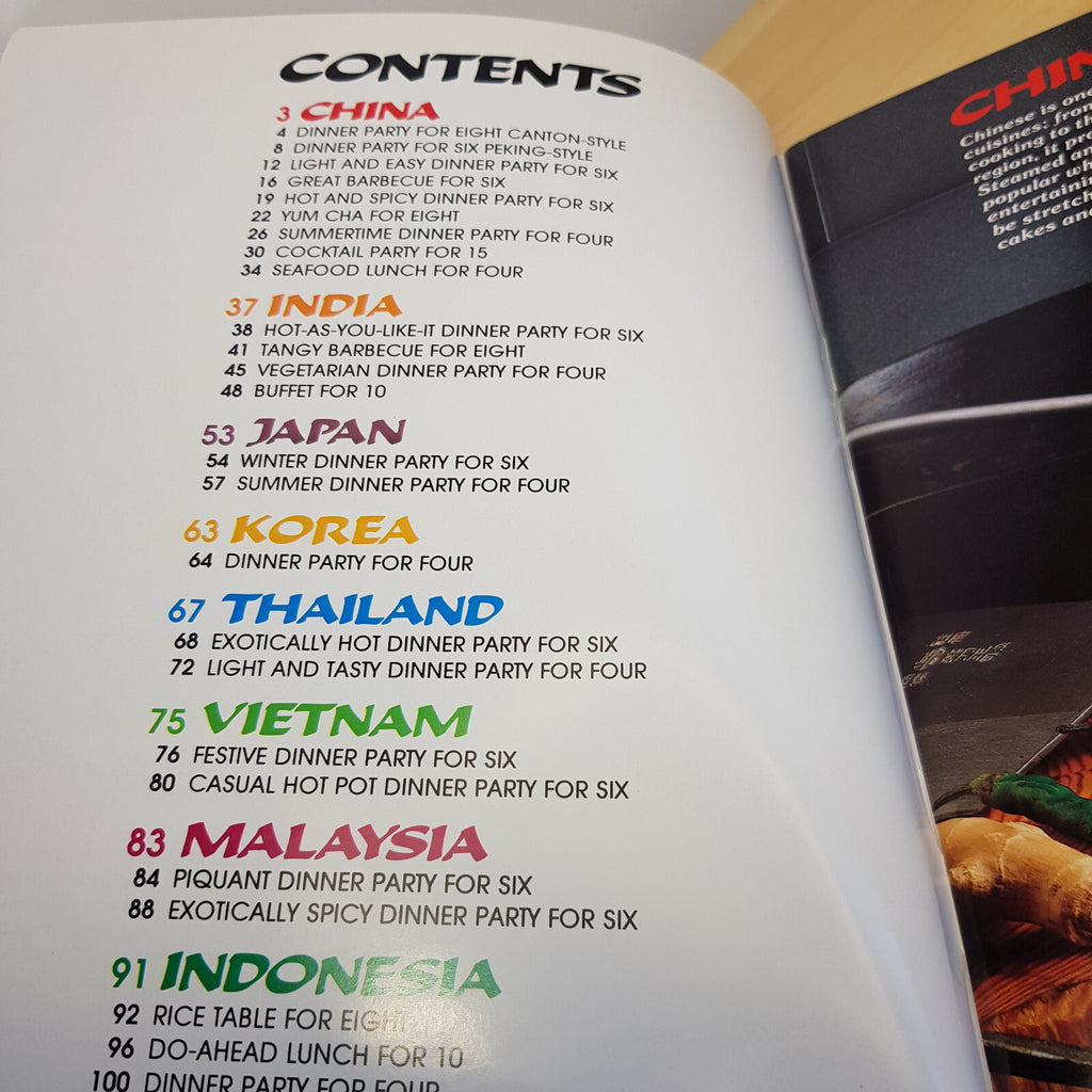 3 x Asian cuisine cookbooks by AWW/Family Circle - paperbacks