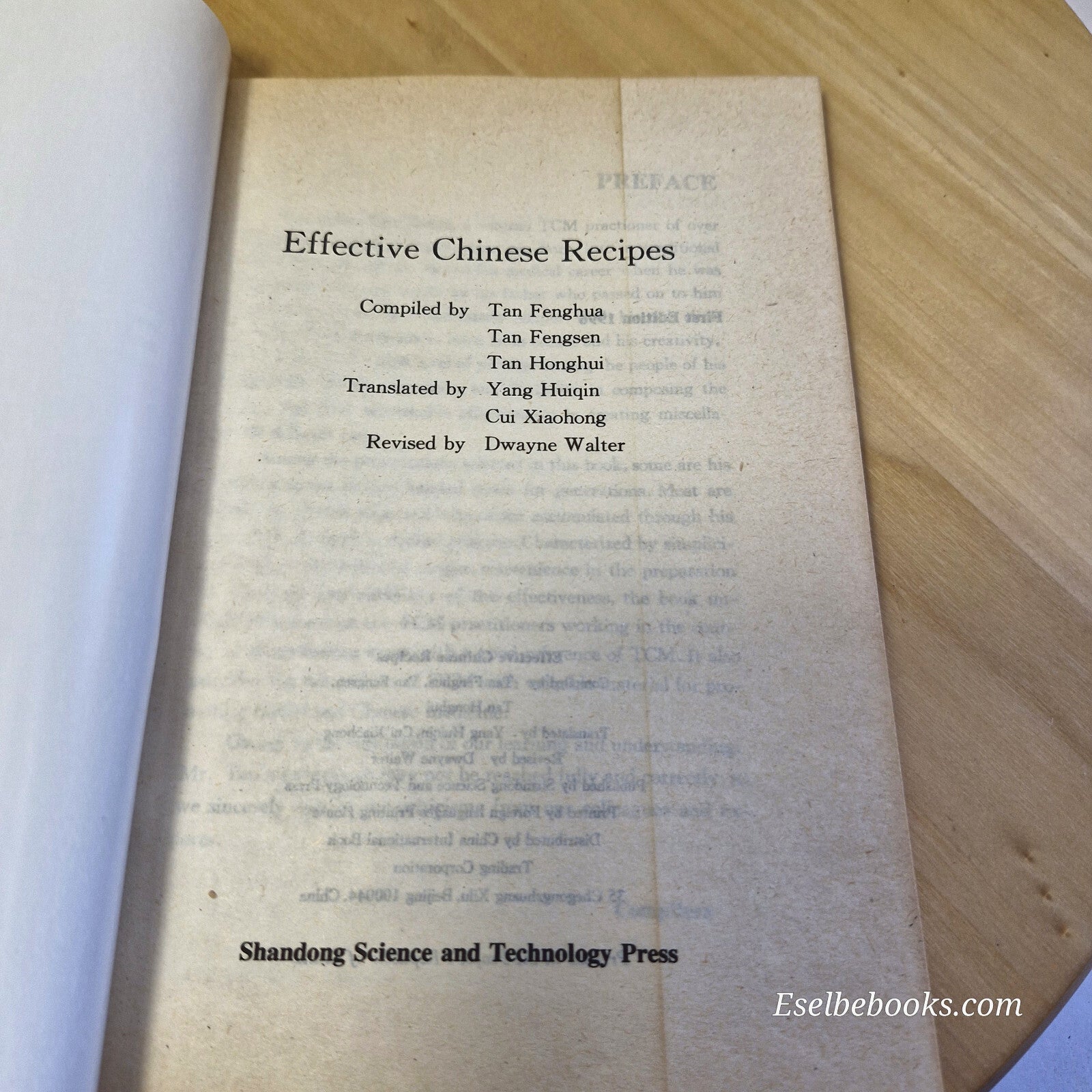 Effective Chinese Recipes By Tang, Fenghua, Tan, Fengsen, Tan, Honghui · 1996...