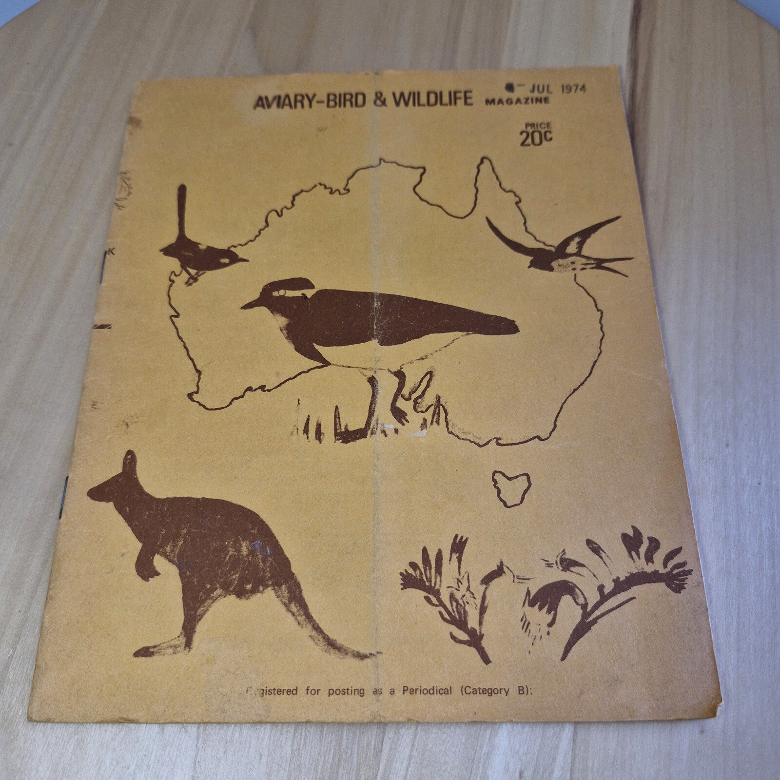 Vintage fauna guide: Aviary-bird & wildlife magazine July 1974 - paperback