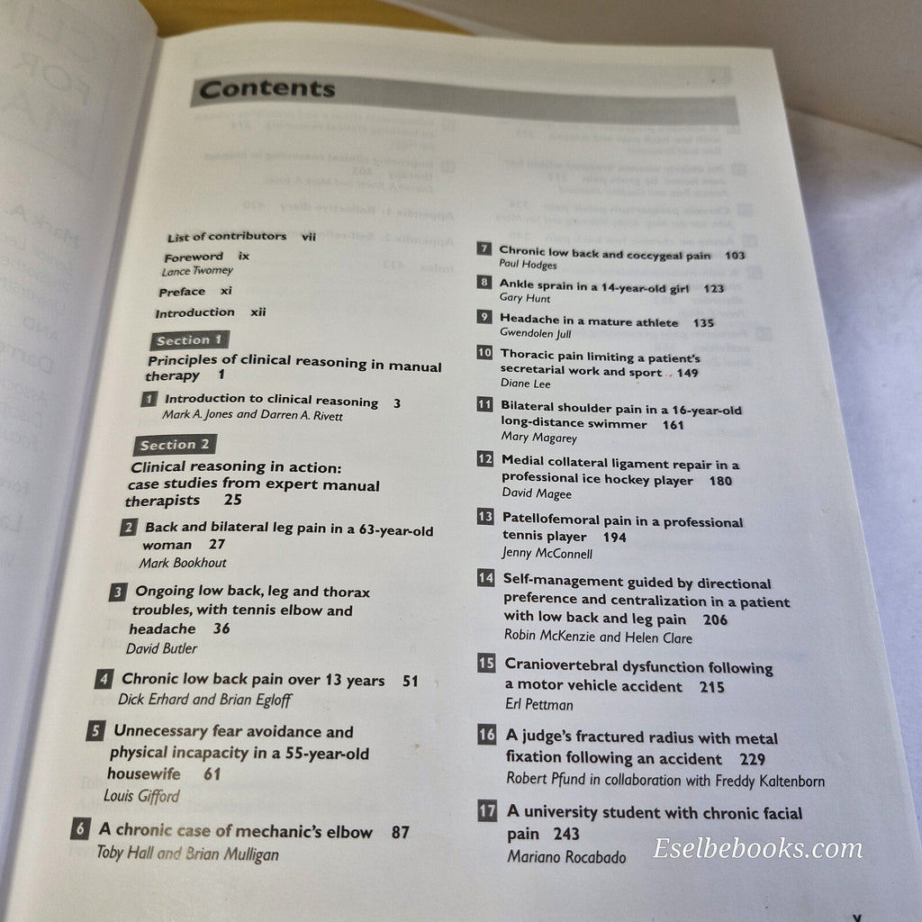 Clinical Reasoning for Manual Therapists 2004 - hardback