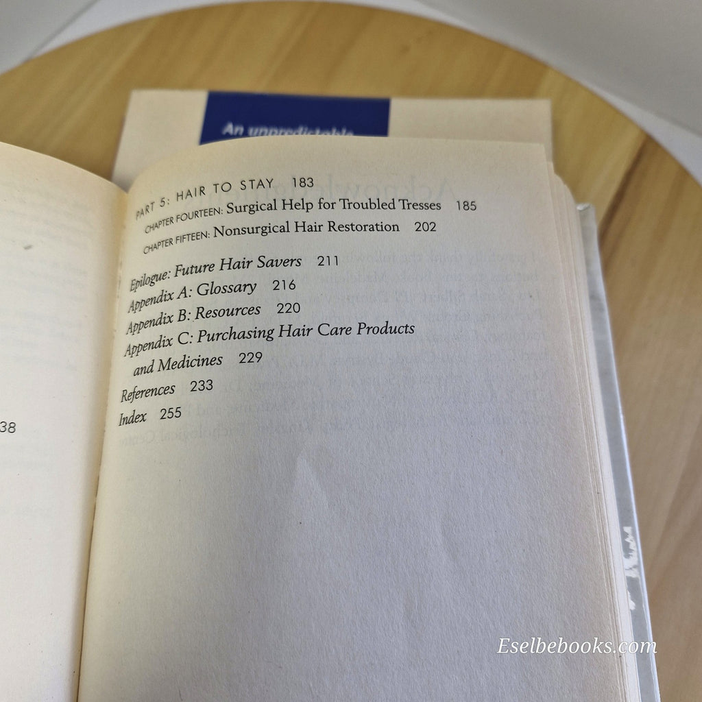 3 books about hair loss/alopecia - hardback/paperbacks