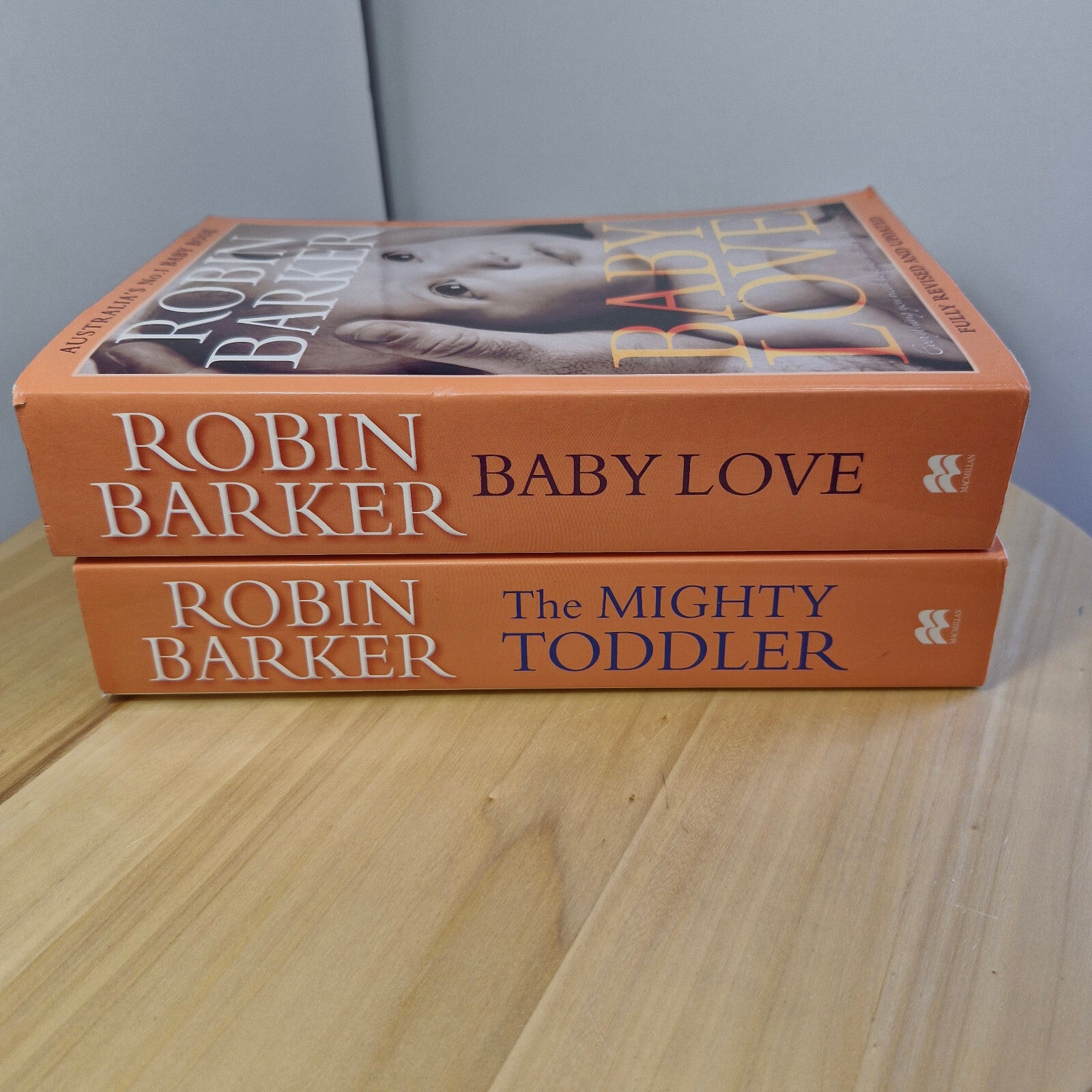 Self-help: Baby Love and The mighty toddler By Robin Barker - large paperbacks