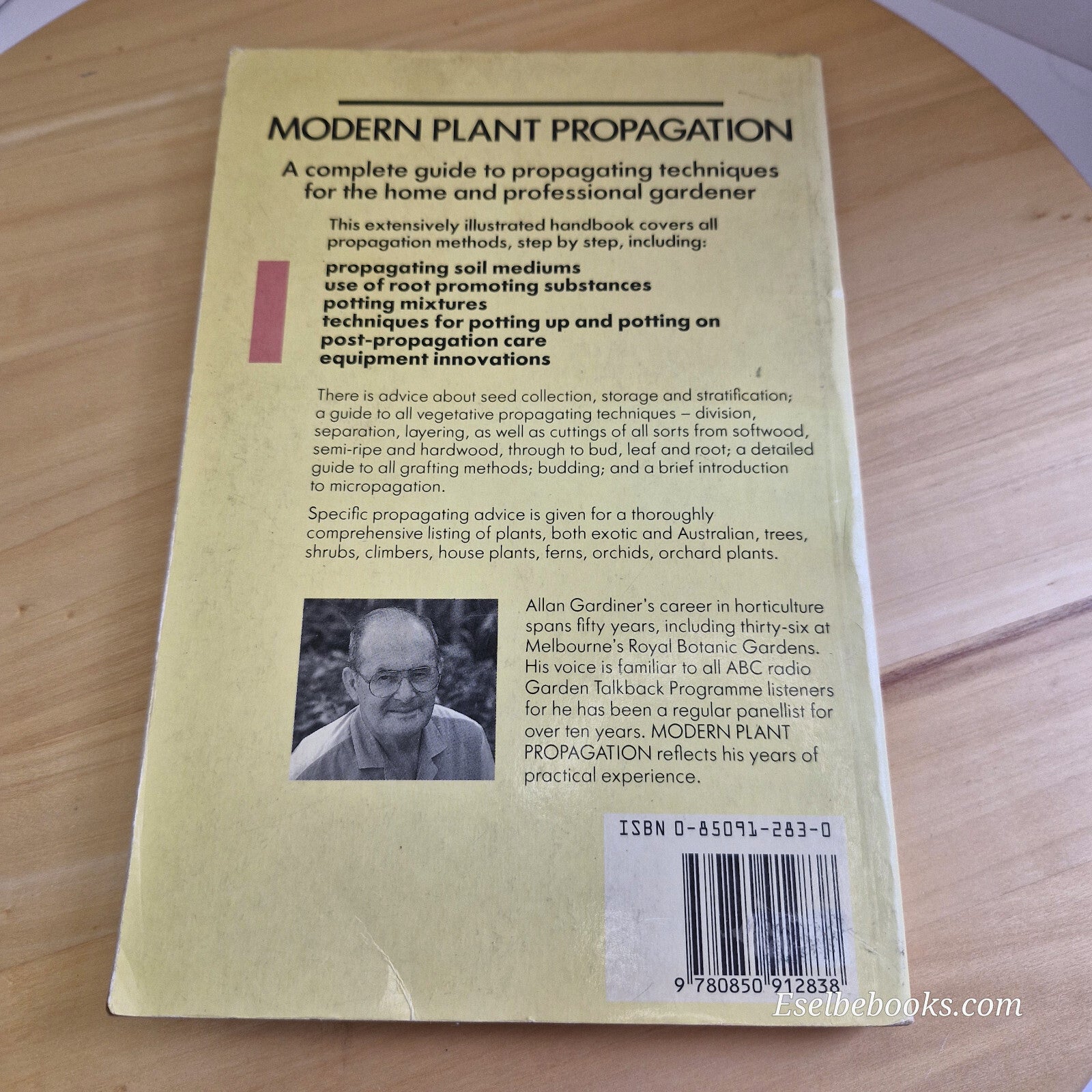Modern Plant Propagation By Allan Gardiner · 1988 - paperback