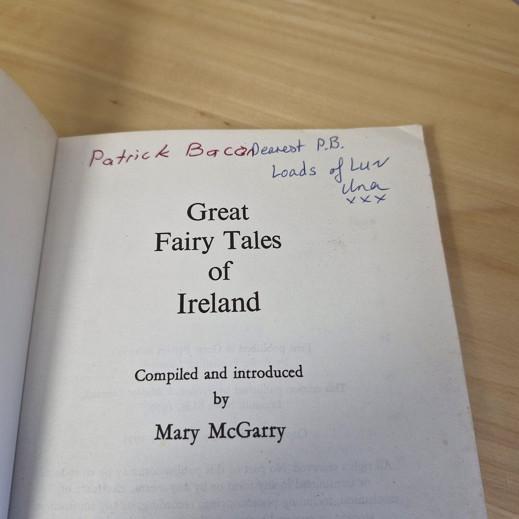 Great Fairy Tales of Ireland compiled by Mary McGarry - 1979 - vintage paperback
