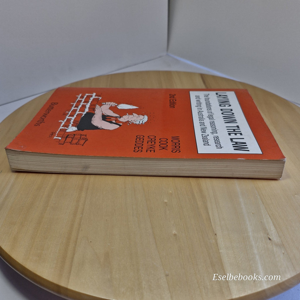 Laying Down the Law By Catriona Cook, Robin Creyke, Robert Geddes - paperback