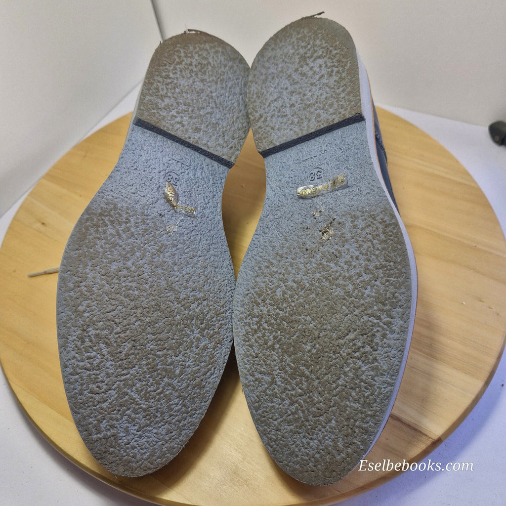 2 Baia Vista size 40 loafers - dark turquiose patent leather w/ rubber soles