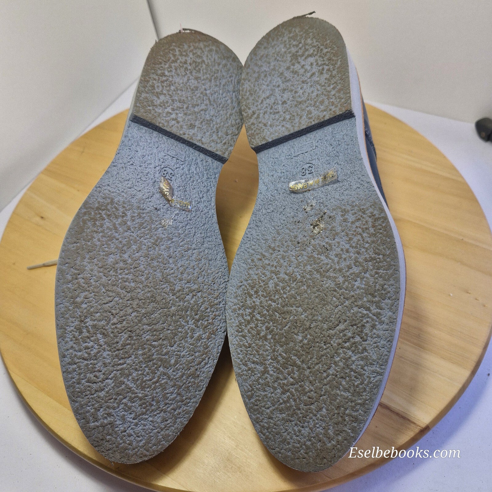 2 Baia Vista size 40 loafers - dark turquiose patent leather w/ rubber soles