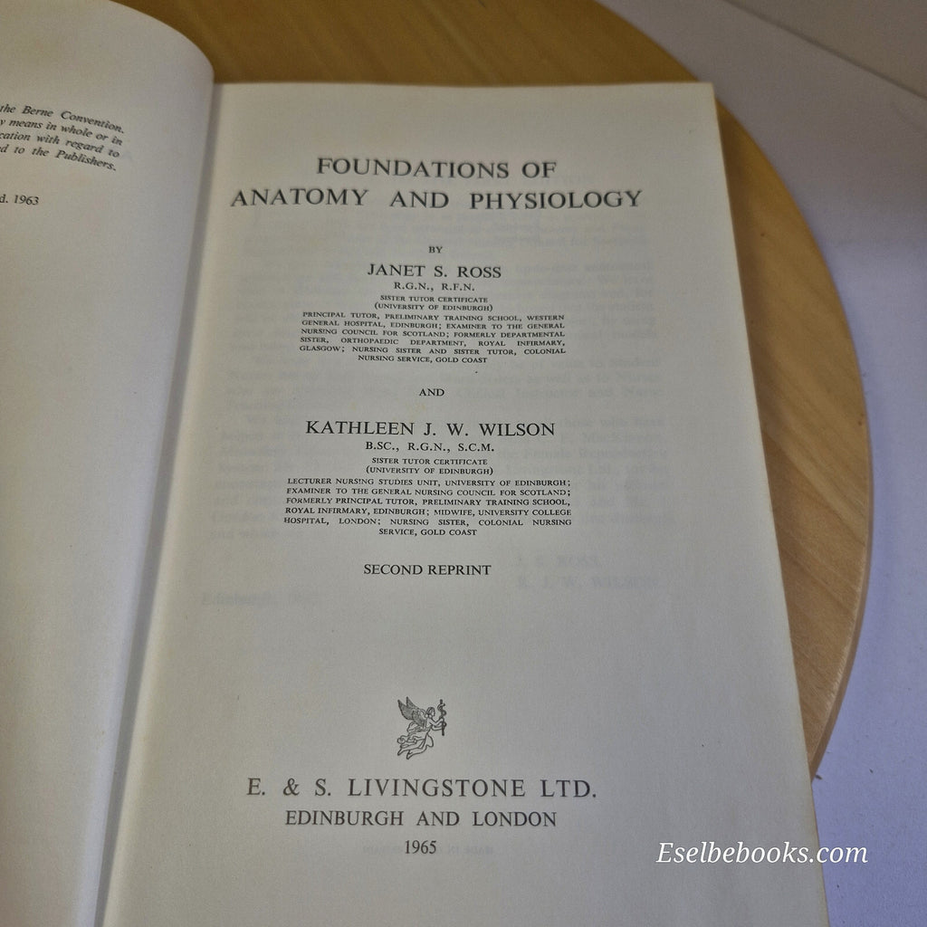 Foundations of Anatomy and Physiology By Janet Smith Ross, Kathleen Jean Wall...