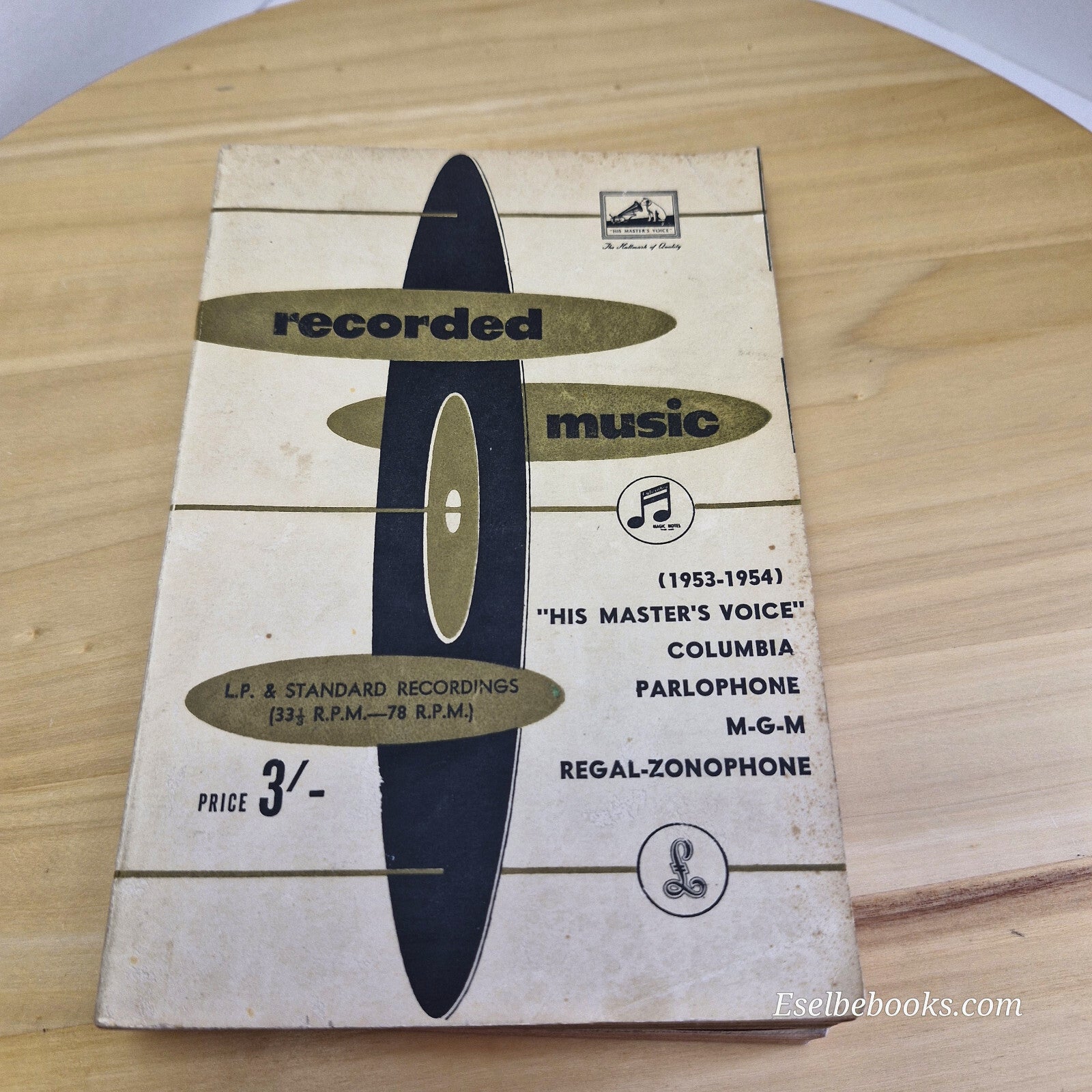 Catalogue of recorded music 1953 - 1954 & 1955 - 1956 - vintage paperbacks
