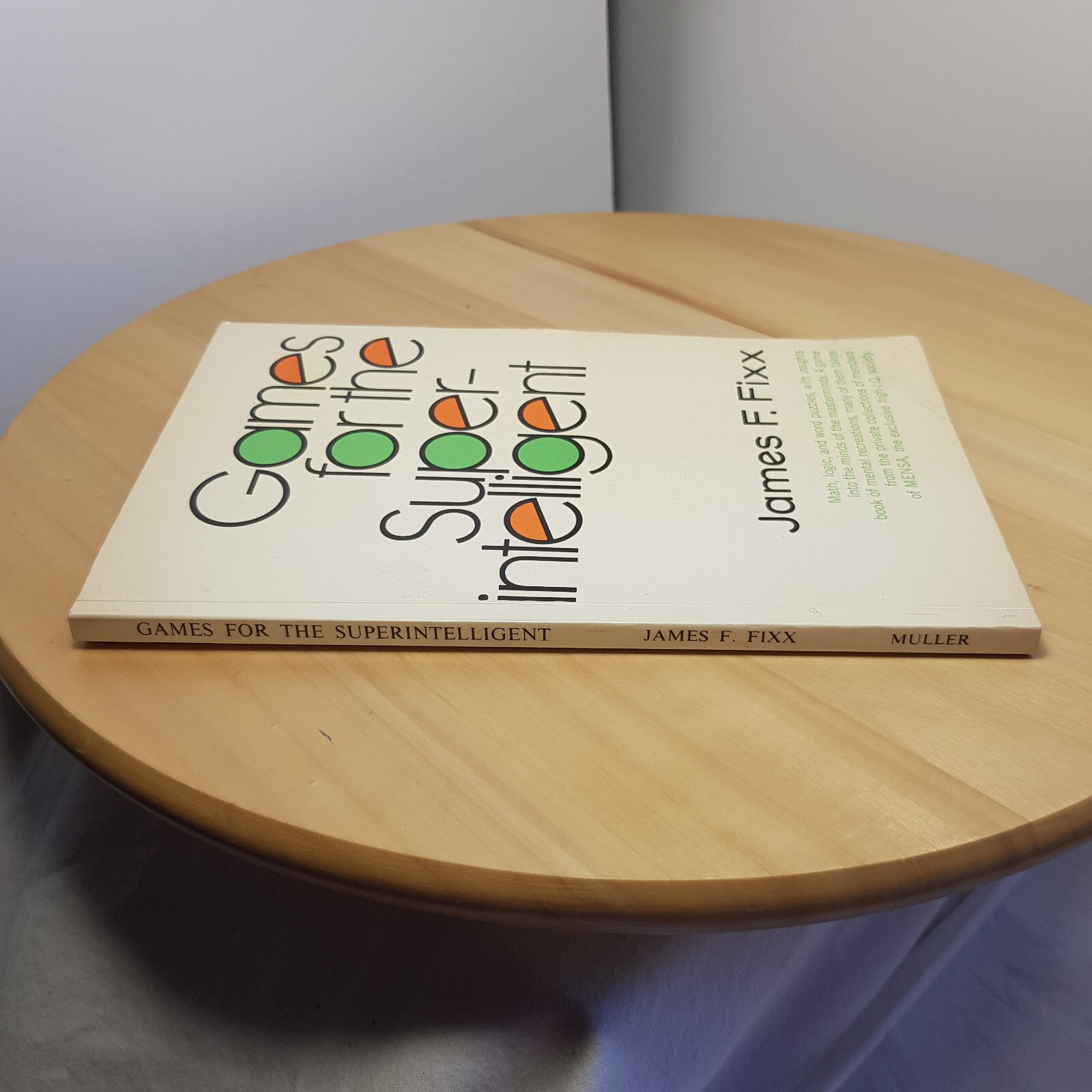 Games for the super-intelligent by James F Fixx - vintage paperback