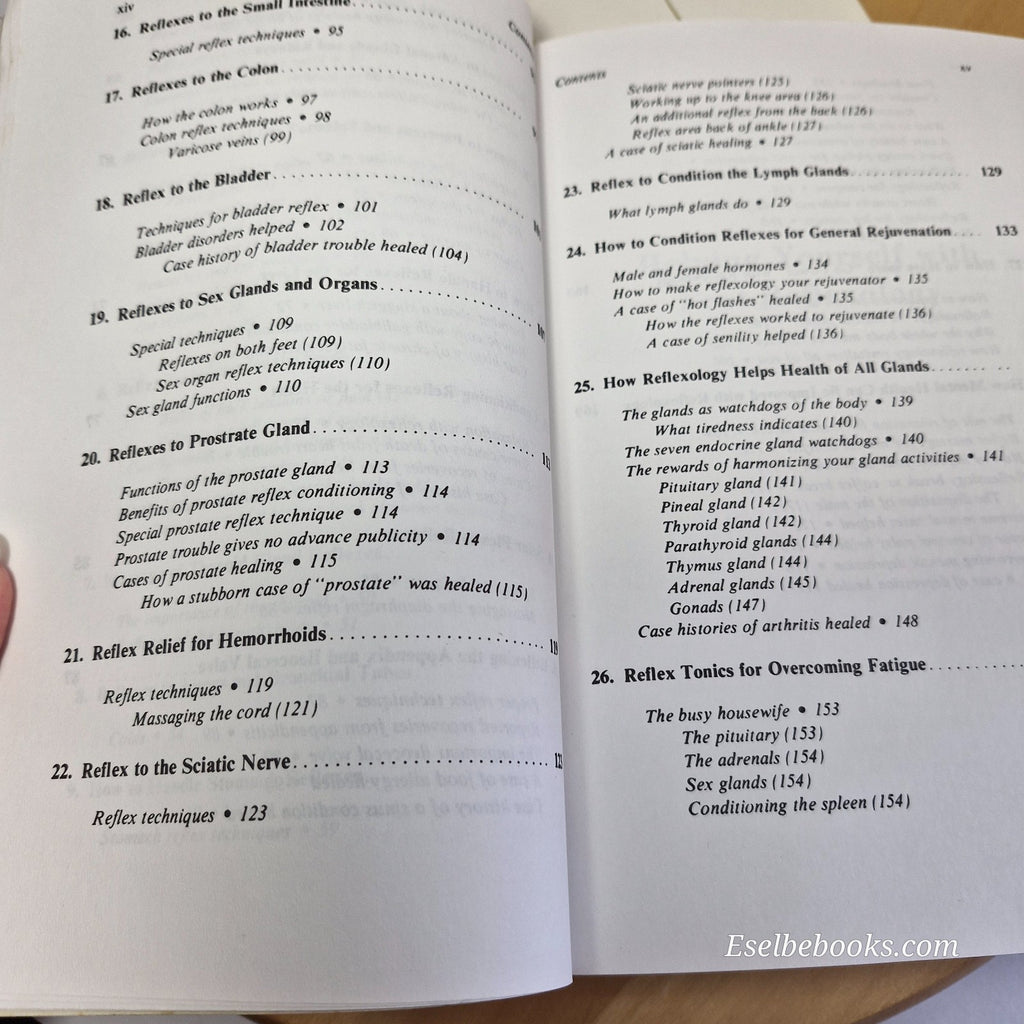 5 guide books about foot reflexology - hardback/paperbacks