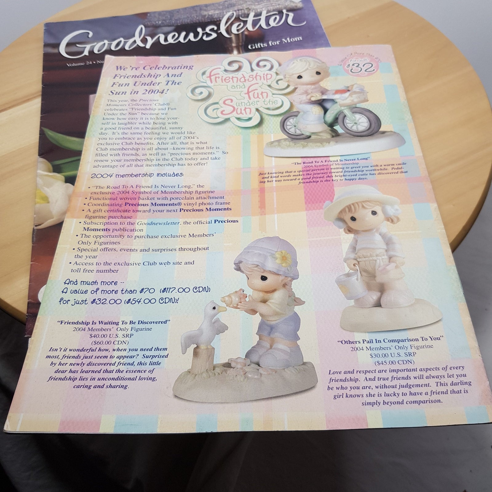 Set of 3 The Enesco Precious Moments magazines 2004 - Goodnewsletter/Thots