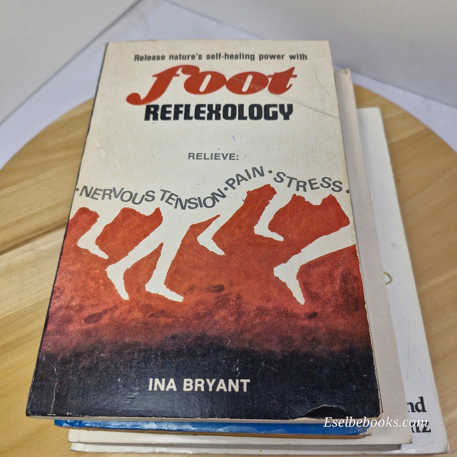 5 guide books about foot reflexology - hardback/paperbacks