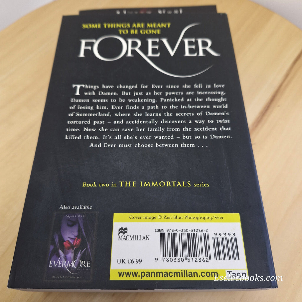 Alyson Noel - Books 1, 2 and 3 of The Immortals series - Evermore; Blue Moon ...