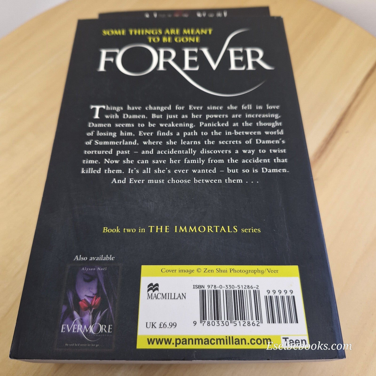 Alyson Noel - Books 1, 2 and 3 of The Immortals series - Evermore; Blue Moon ...