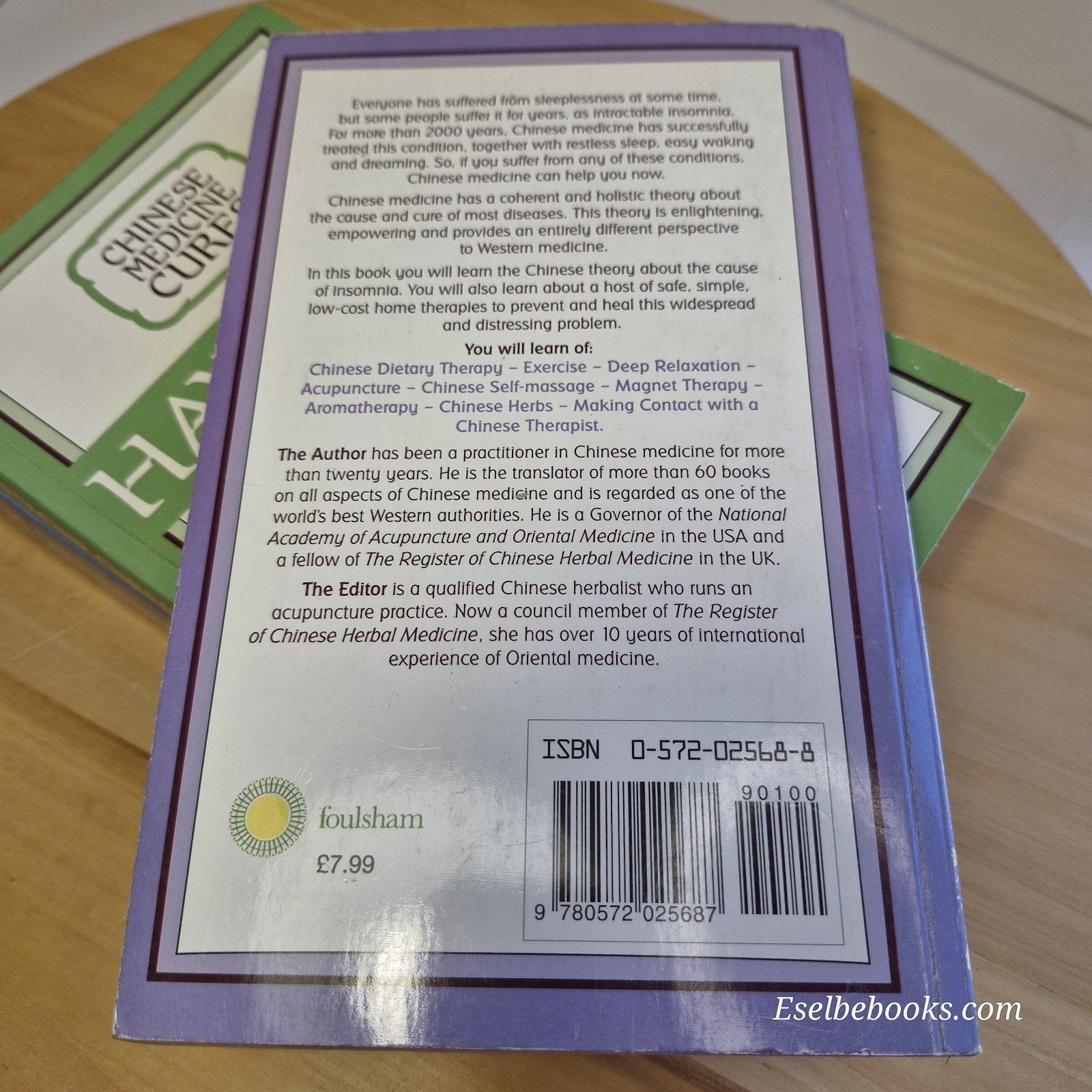 Chinese Medicine Cures Insomnia; Headaches; Arthritis & Hayfever By Bob Flaws