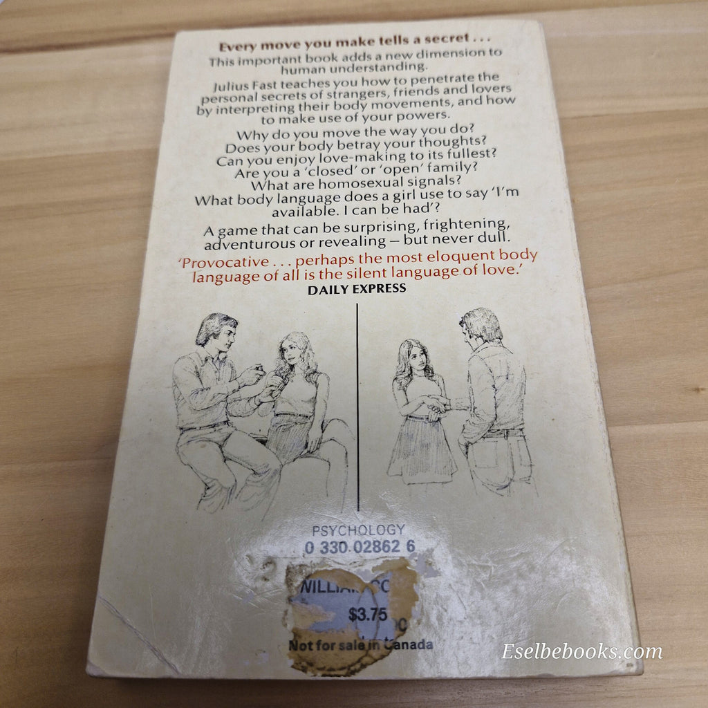 Pan book of Body language by Julius Fast - vintage paperback