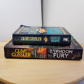Clive Cussler - Typhoon Fury (large paperback) & Shock Wave (small paperback)
