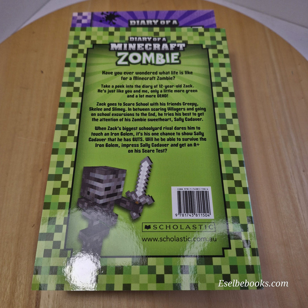Diary of a Minecraft Zombie Creepy Collection Books 1-4 in slipcase - paperbacks