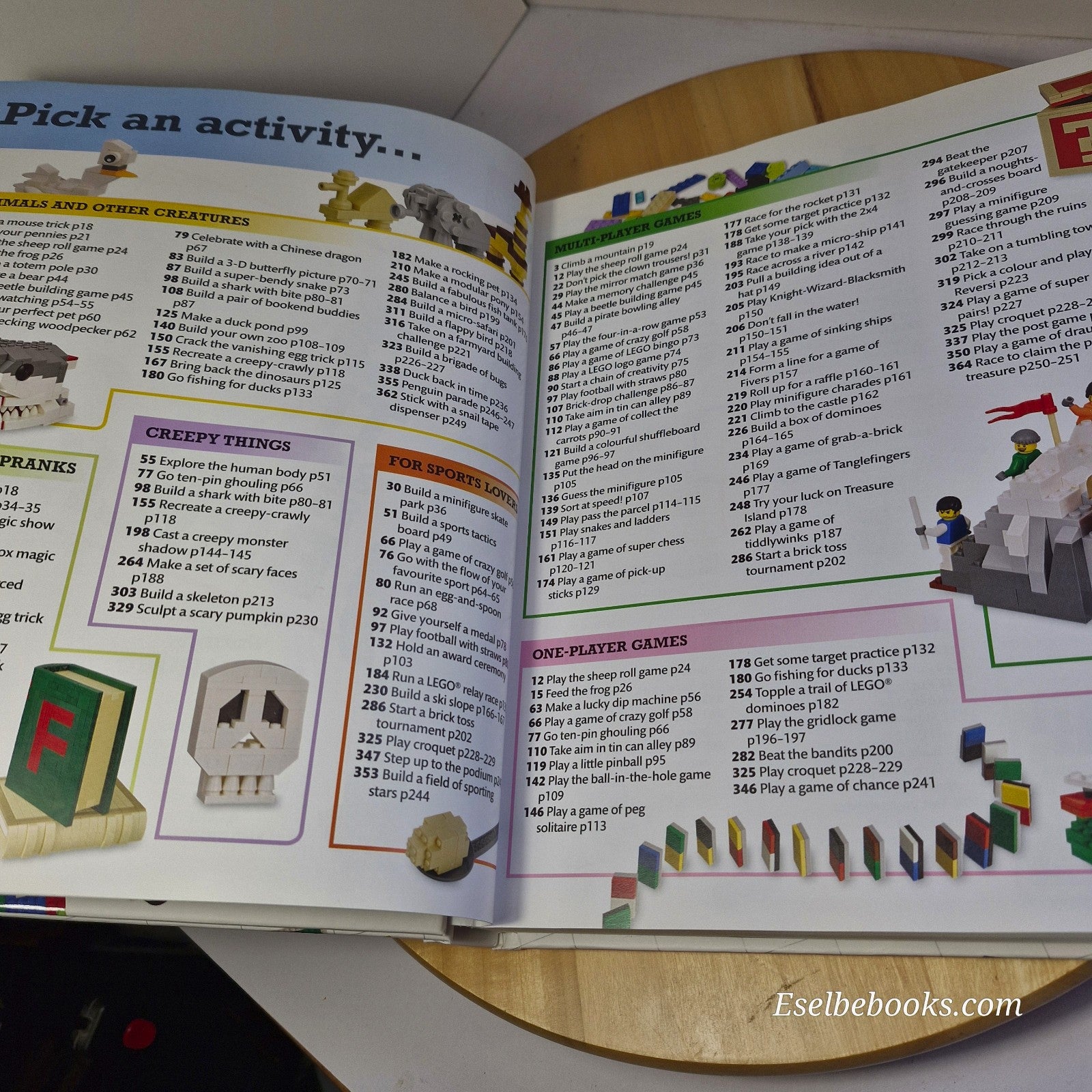 365 Things to Do with Lego Bricks by DK -  NO activity selector and timer