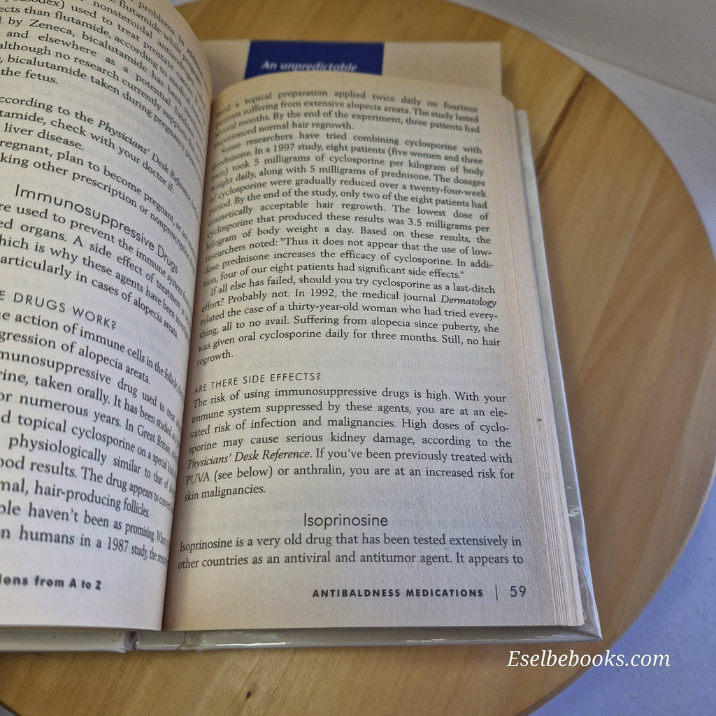 3 books about hair loss/alopecia - hardback/paperbacks