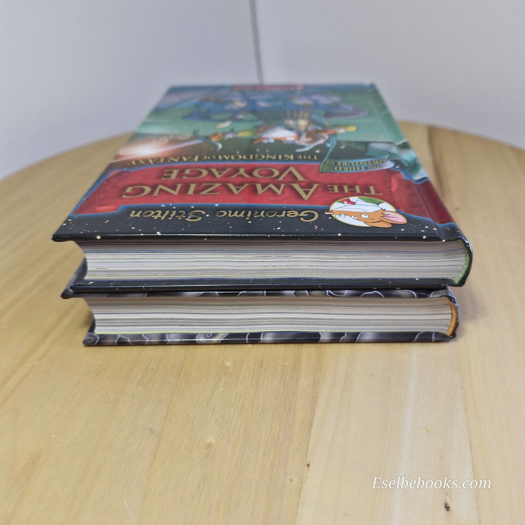 The Amazing Voyage #3 & The Volcano of Fire #5 by Geronimo Stilton - hardbacks