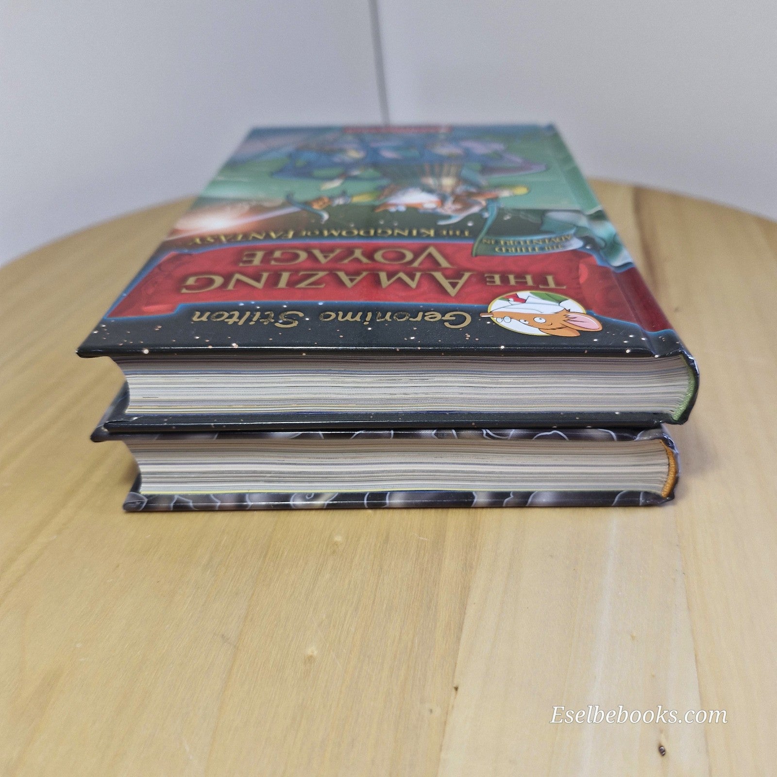 The Amazing Voyage #3 & The Volcano of Fire #5 by Geronimo Stilton - hardbacks