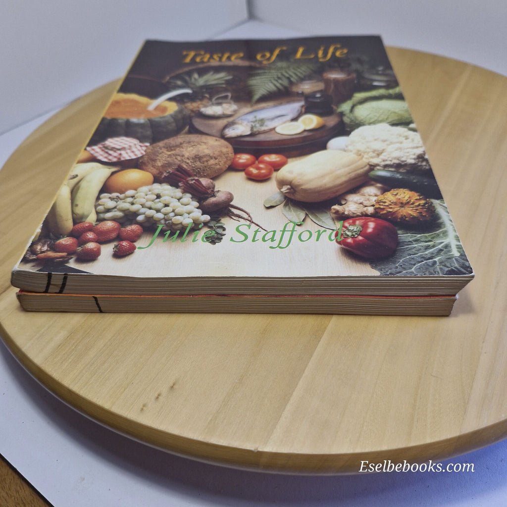 2 x Julie Stafford cookbooks - Taste of life; More Taste of life - paperbacks