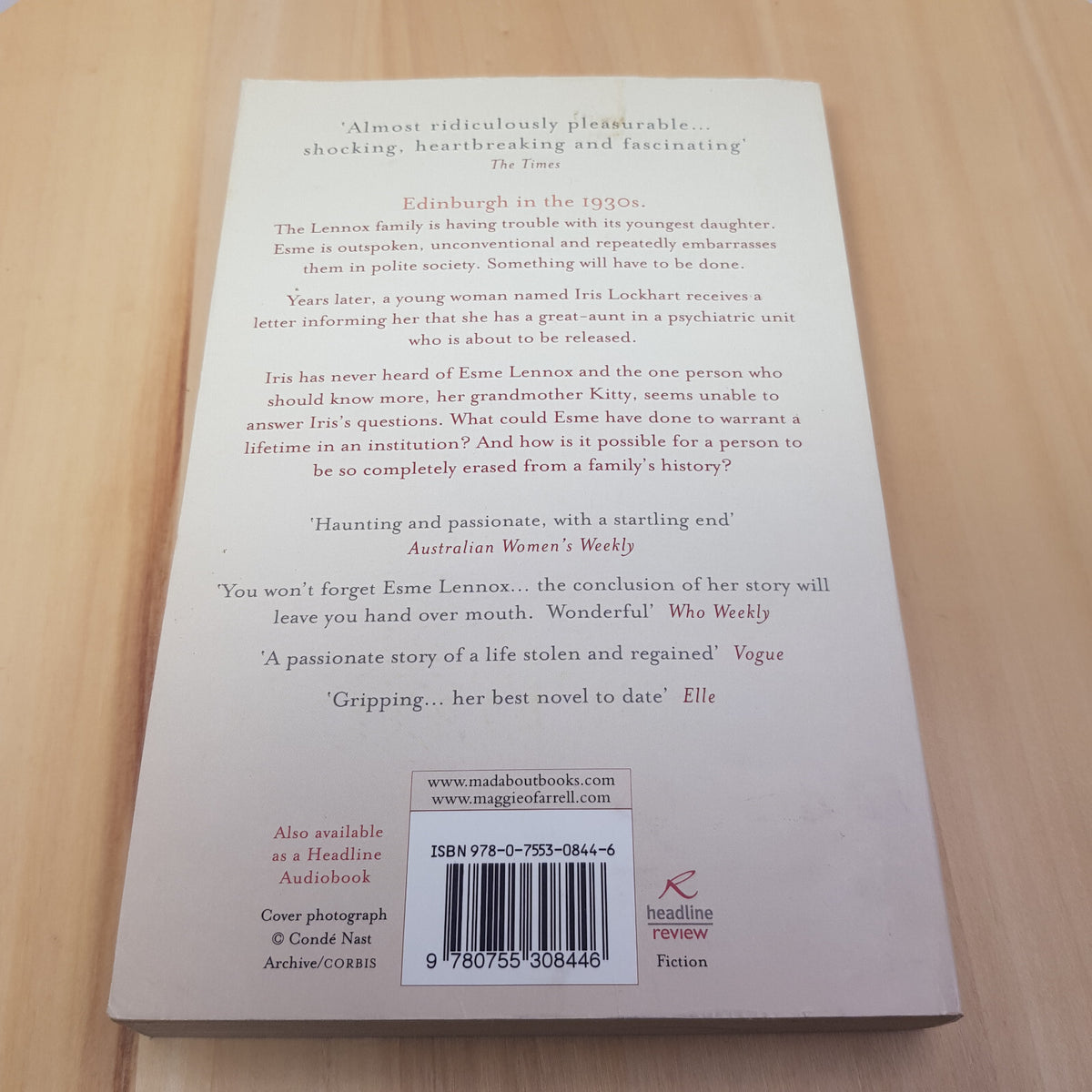 The vanishing act of Esme Lennox - The house by the sea - The misfit  - paper...