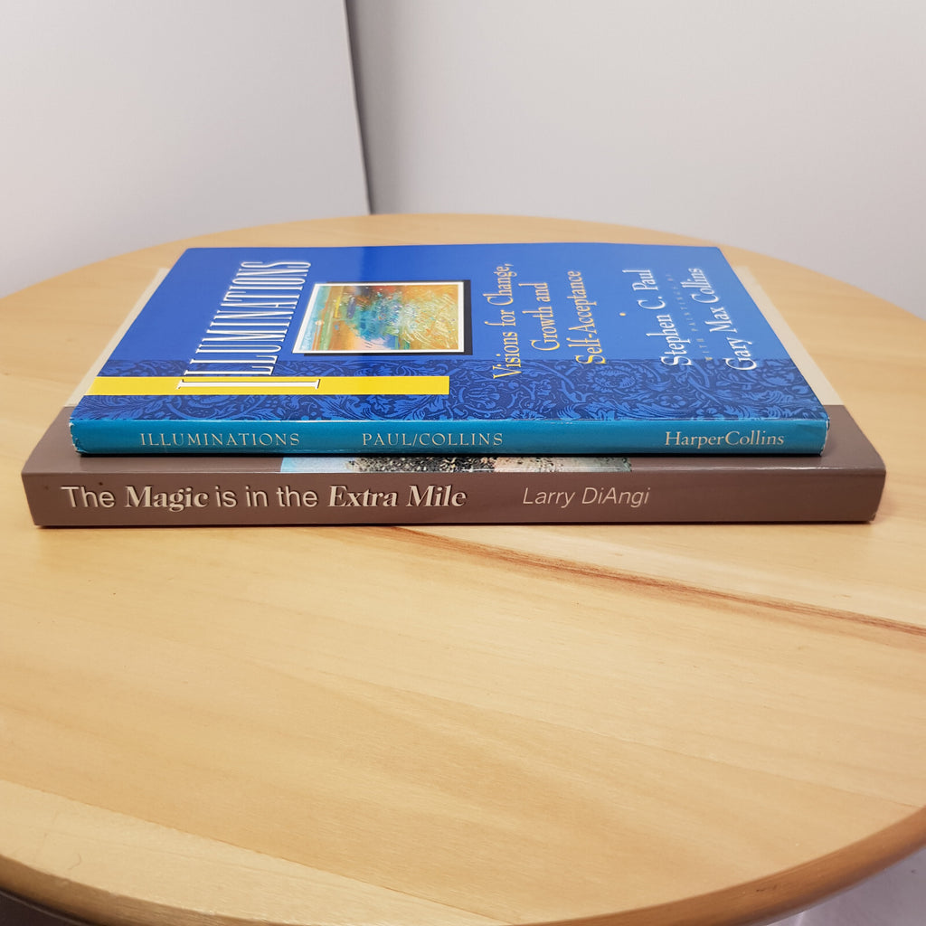 Bundle x 2 self-help books - The Magic is in the extra mile & Illuminations -...