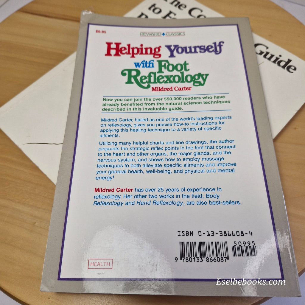 5 guide books about foot reflexology - hardback/paperbacks