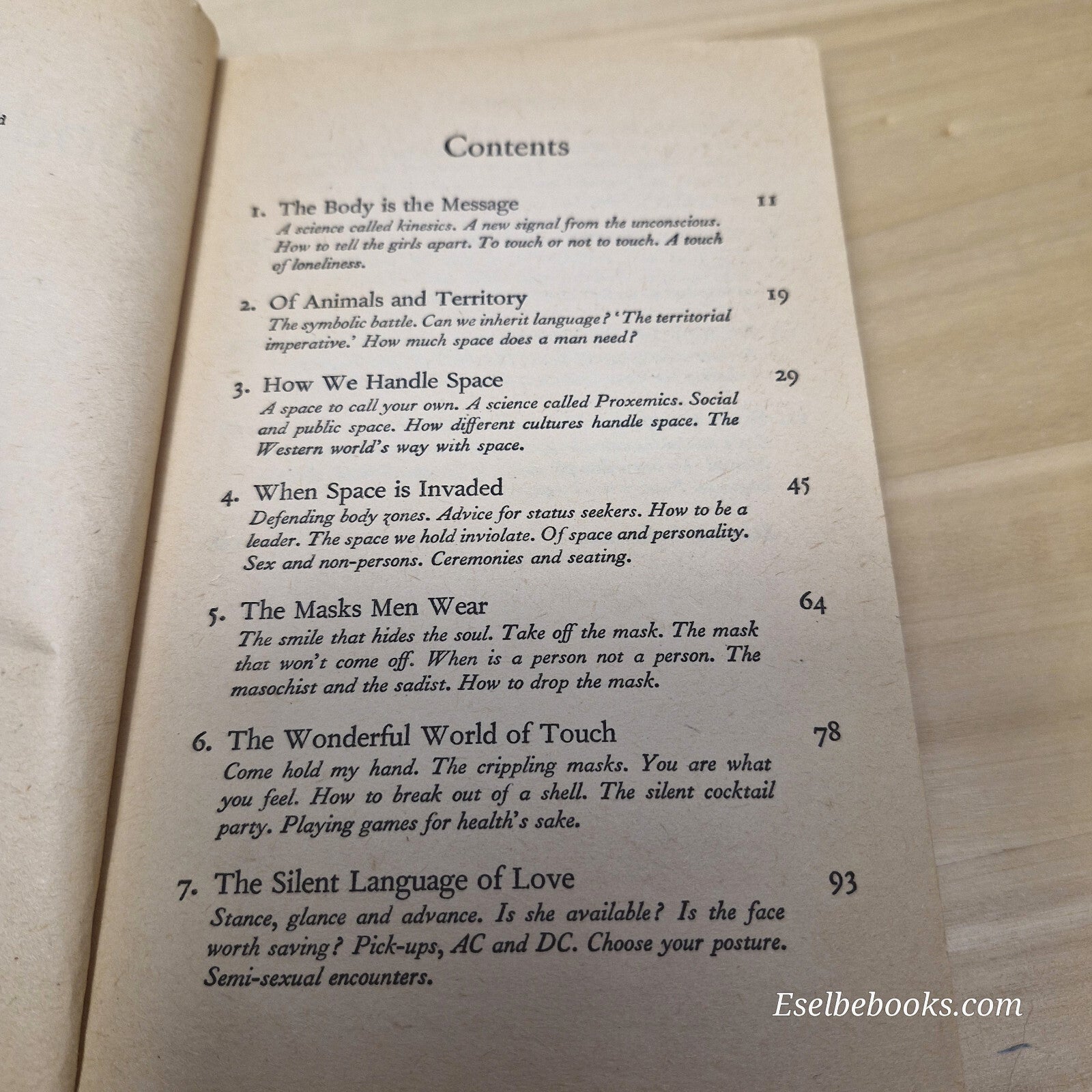 Pan book of Body language by Julius Fast - vintage paperback