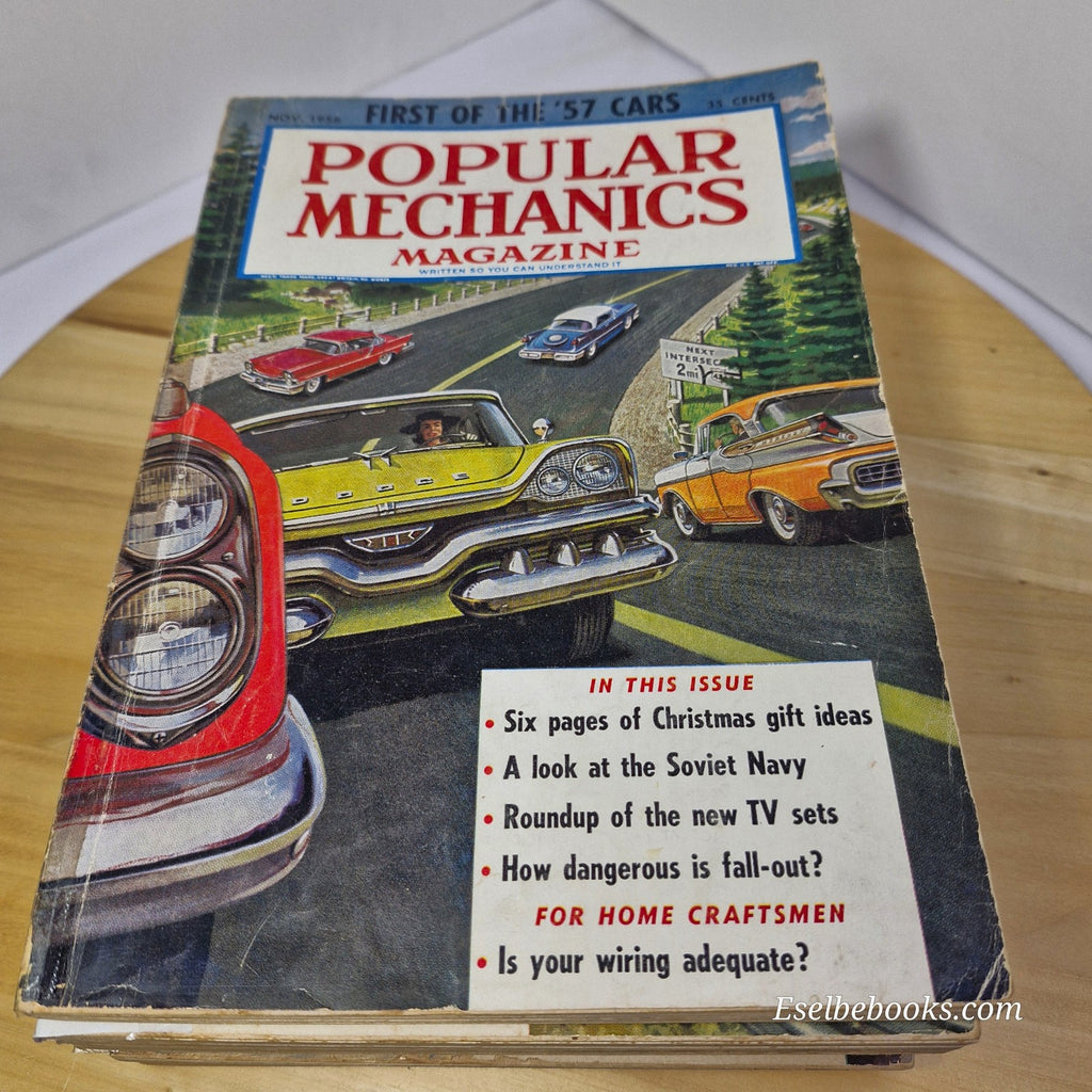 Lot of 8 Vintage Popular Mechanics Magazine 1956 to 1959