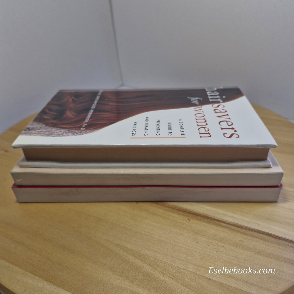 3 books about hair loss/alopecia - hardback/paperbacks