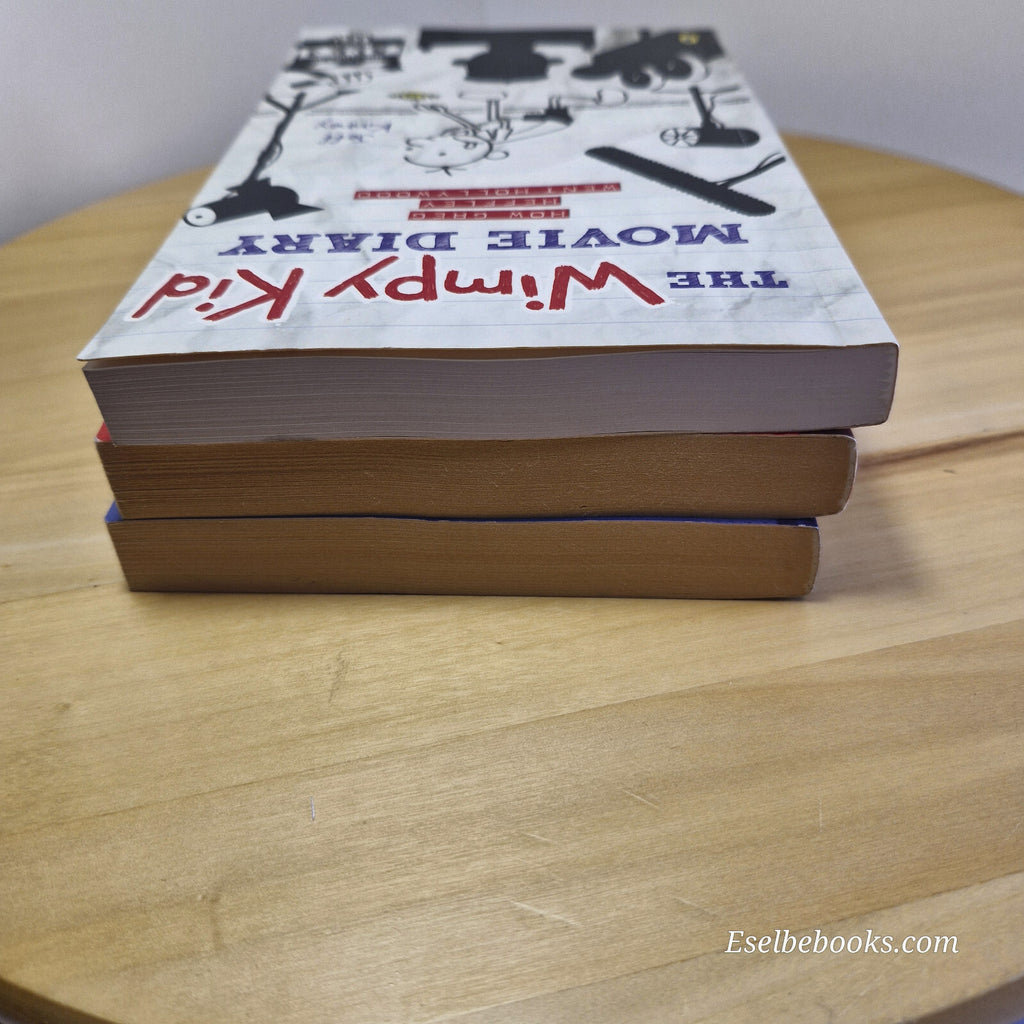 Diary of a wimpy kid books 1 and 2 plus The wimpy kid movie diary - paperbacks