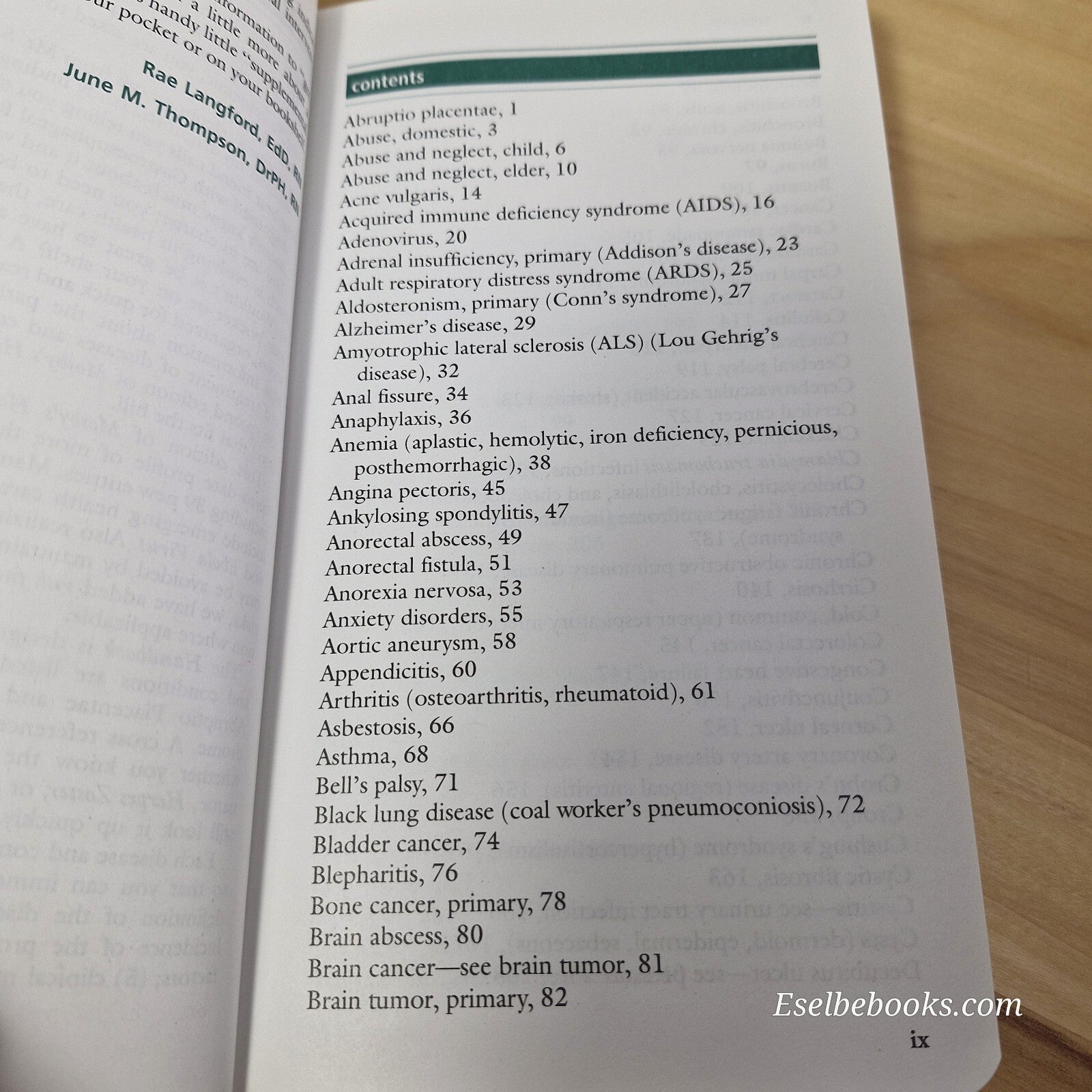 Mosby's Handbook of Diseases By Rae Langford, June Thompson · 2000 - hardback