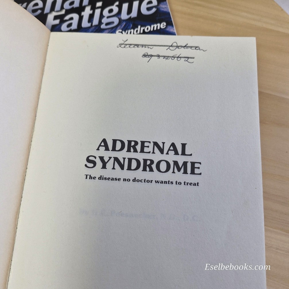 2 adrenal fatigue/syndrome treatment books - paperbacks