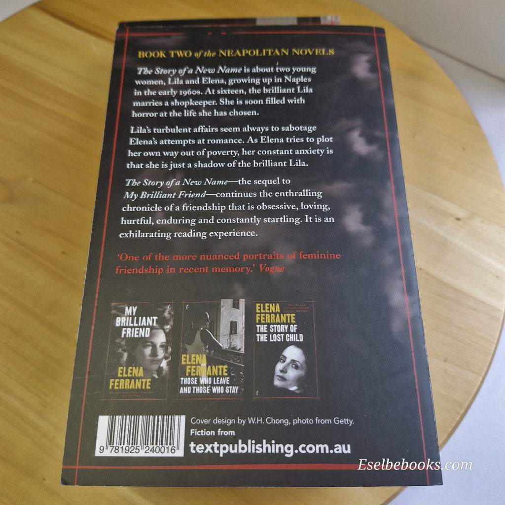 The Neapolitan Novels books 2 and 3 by Elena Ferrante - paperbacks