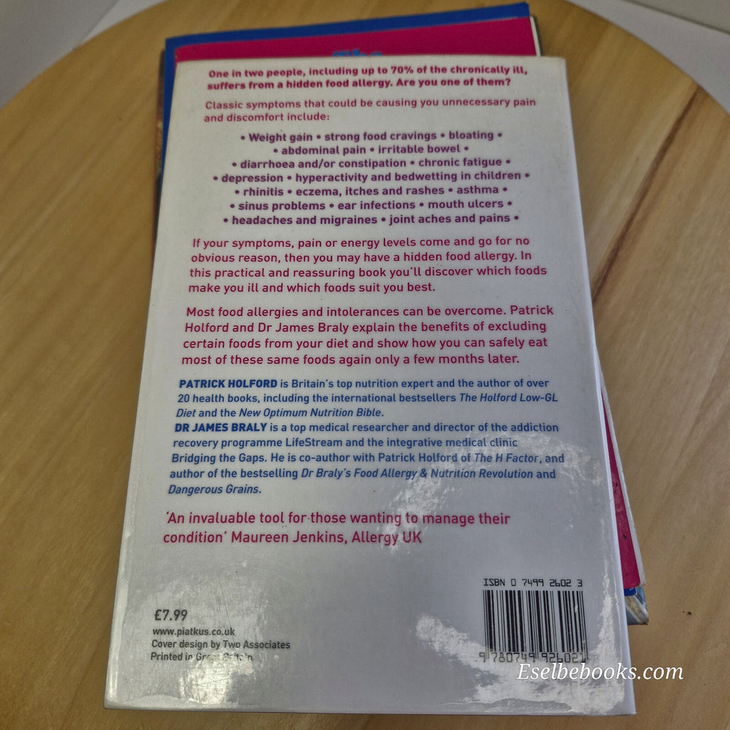 Health: 4 books about allergies and how to identify them - hardback/paperbacks