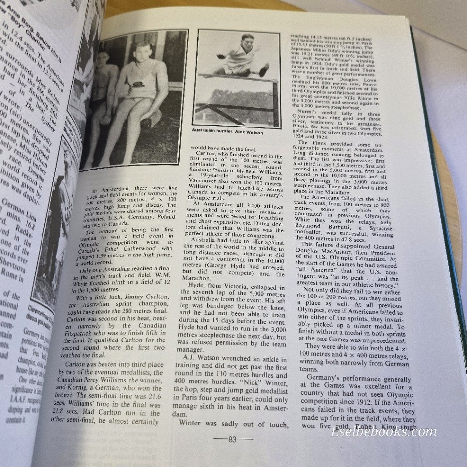 Australians at the Olympics A Definitive History Gary Lester - hardback/dj