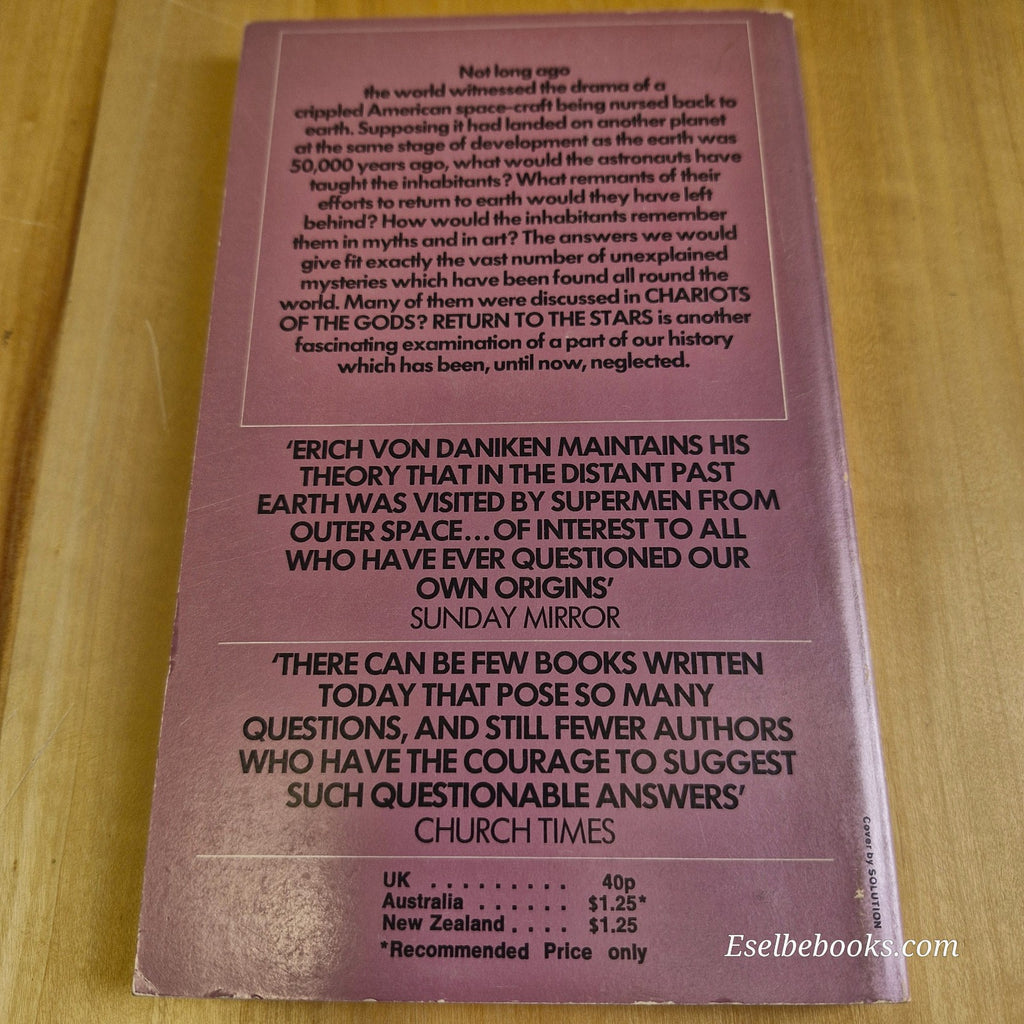 Return to the Stars by Erich von Daniken Aust ed 1972 - paperback