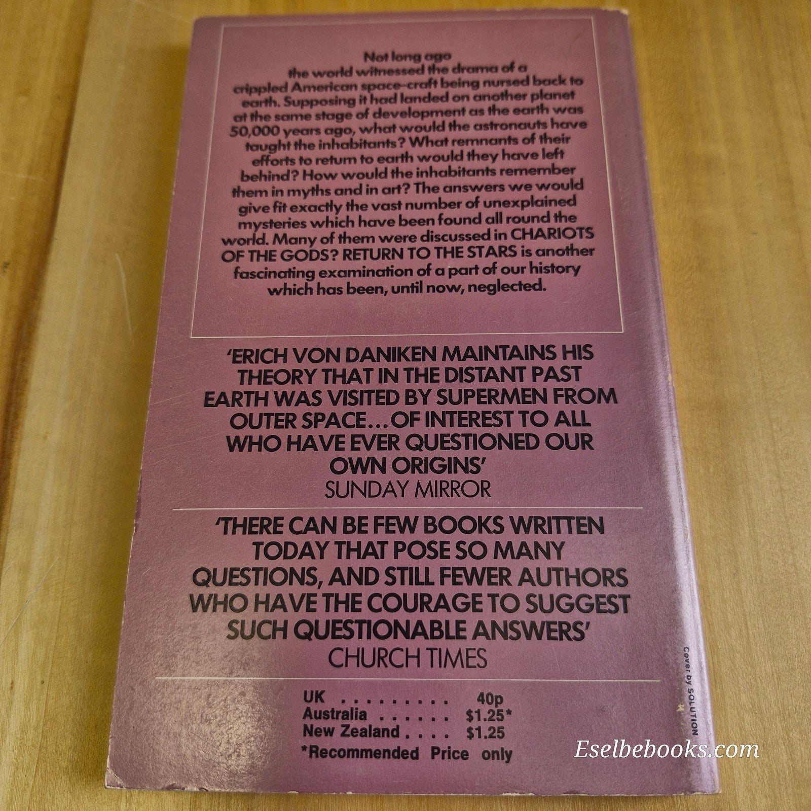 Return to the Stars by Erich von Daniken Aust ed 1972 - paperback
